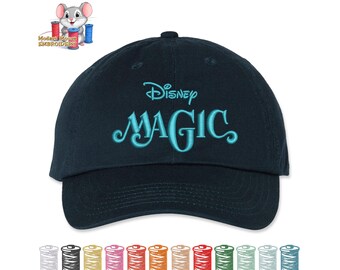 Magic Cruise Line Embroidered Dad Hat, Adjustable Adult & Youth Sizes, Variety of Cap and 80 Stitch Colors, Low Profile Hat
