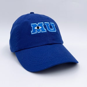 Monsters University Hat Embroidered Baseball Cap MU Design Cap WDW Park ...