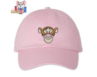 Tigger Embroidered Dad Hat, Adjustable Adult & Youth Sizes, Variety of Cap Colors, Low Profile Unstructured Soft Cap