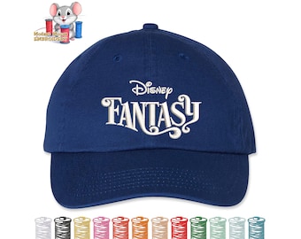 Fantasy Cruise Line Embroidered Dad Hat, Adjustable Adult & Youth Sizes, Variety of Cap and 80 Stitch Colors, Low Profile Hat