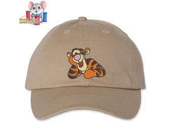 Tigger Embroidered Dad Hat, Adjustable Adult & Youth Sizes, Variety of Cap Colors, Low Profile Unstructured Soft Cap