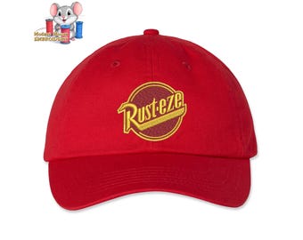 Rust-eze Embroidered Cap | Rusteze Lightning Mcqueen Costume Cap