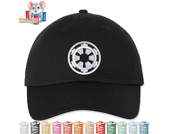 Galactic Empire Star Wars Embroidered Dad Hat, Adjustable Adult & Youth Sizes, Variety of Cap and 80 Stitch Colors, Low Profile Hat