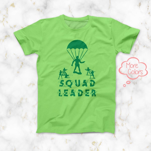 Toy Story SQUAD LEADER T-Shirt, Toy Army Soldiers Tee, Green Army Men T-Shirt, Disney Family Squad Leader Shirt, Bucket O Soldiers Tee