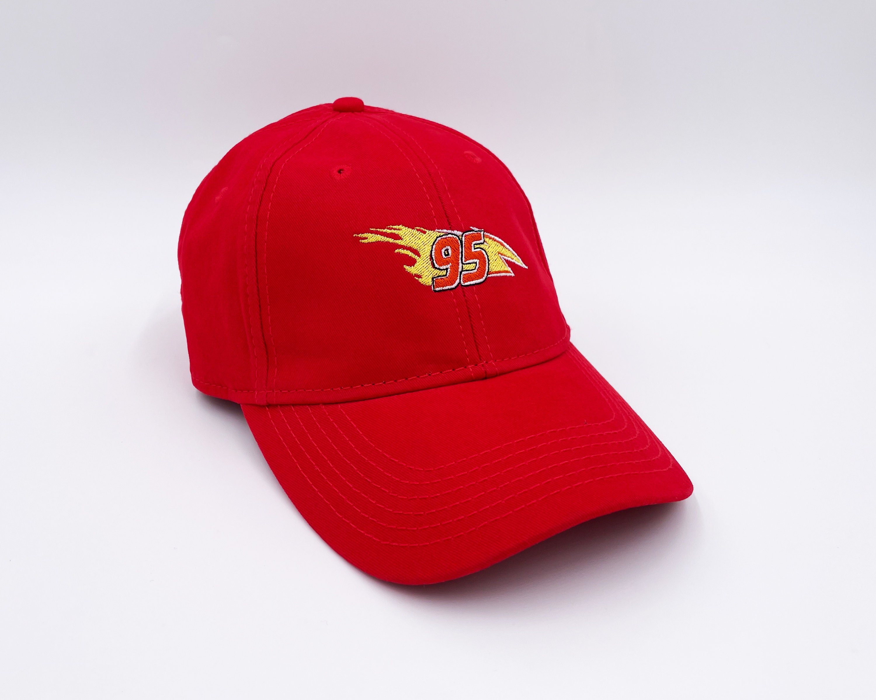 Lightning Mcqueen 95 Hat, Embroidered Cap, Stitched Baseball