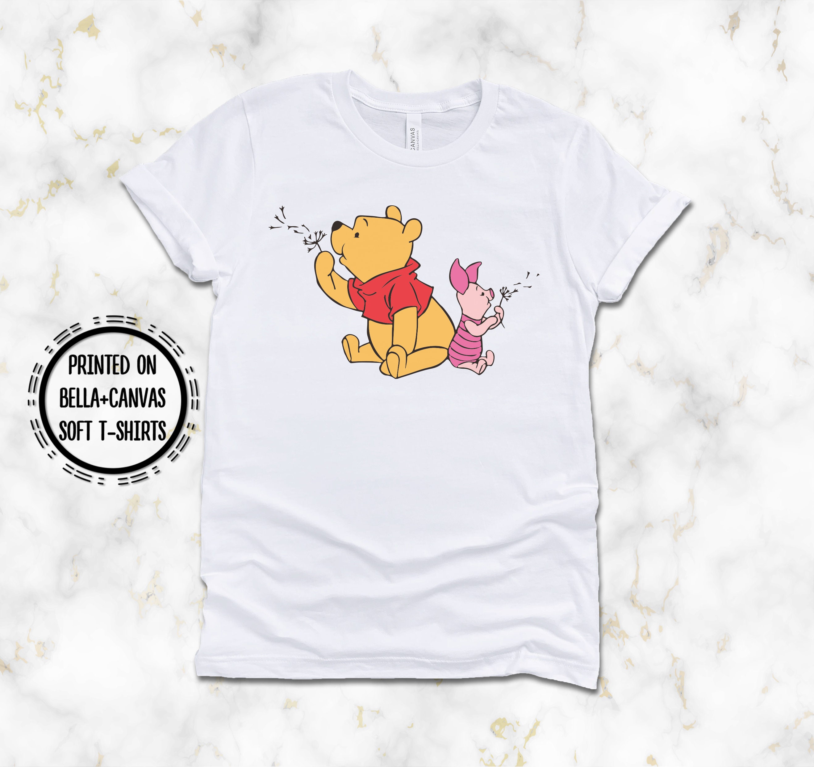 Winnie The Pooh And Piglet Blowing Dandelion Fuzz T Shirt Etsy Winnie The Pooh And Piglet Blowing Dandelion Fuzz T Shirt Etsy