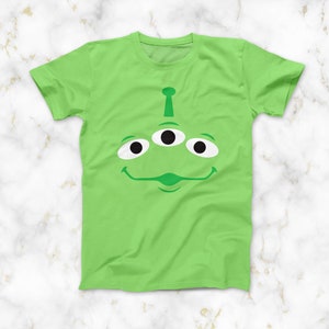 Toy Story Alien Face T-Shirt, Little Green Men T-Shirt, Toy Story Halloween Costume Tee, Disney Group T-Shirts, Cute Toy Story Alien Shirt