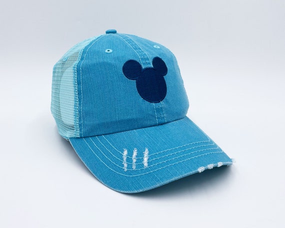 Mickey Head Embroidered Trucker Cap 