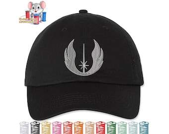 Jedi Order Star Wars Embroidered Dad Hat, Adjustable Adult & Youth Sizes, Variety of Cap and 80 Stitch Colors, Low Profile Hat