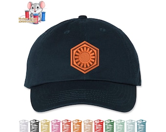 First Order Star Wars Embroidered Dad Hat, Adjustable Adult & Youth Sizes, Variety of Cap and 80 Stitch Colors, Low Profile Hat