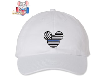 Thin Blue Line Mickey Hat Pin - Etsy