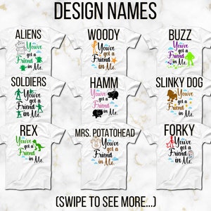 Disney Toy Story Hai un amico in me T-Shirts, Disponibile in 15 personaggi diversi, Buzz Lightyear, Jessie, Woody, Aliens, e altro ancora immagine 2