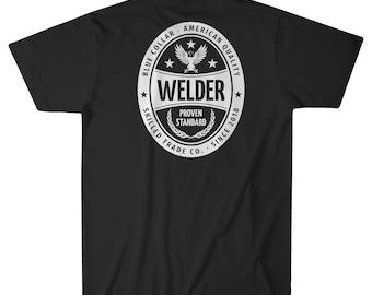 Proud Welder T-Shirt, Blue Collar, Skilled Trade Co.