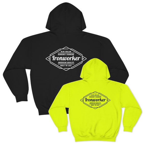 Linked Ironworker Hooded Sweatshirt Structural Ironworker Etsy