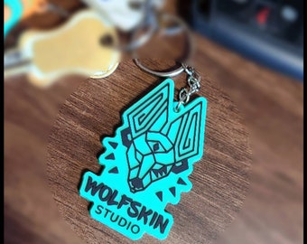 WolfSkin Studios Rubber Keychain
