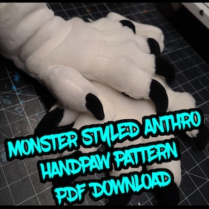 Monster 5 Finger Handpaw Pattern PDF download