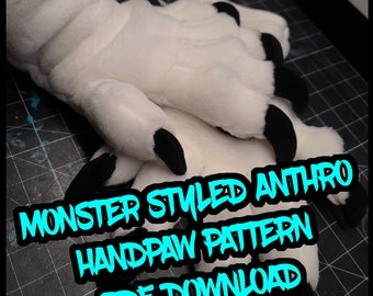 Monster 5 Finger Handpaw Pattern PDF download