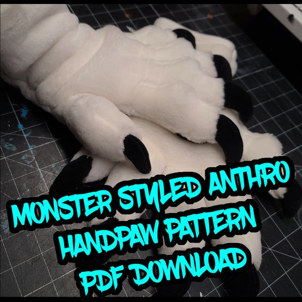 Monster 5 Finger Handpfote Muster PDF download