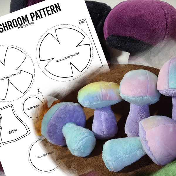 Mushroom Plush Pattern PDF