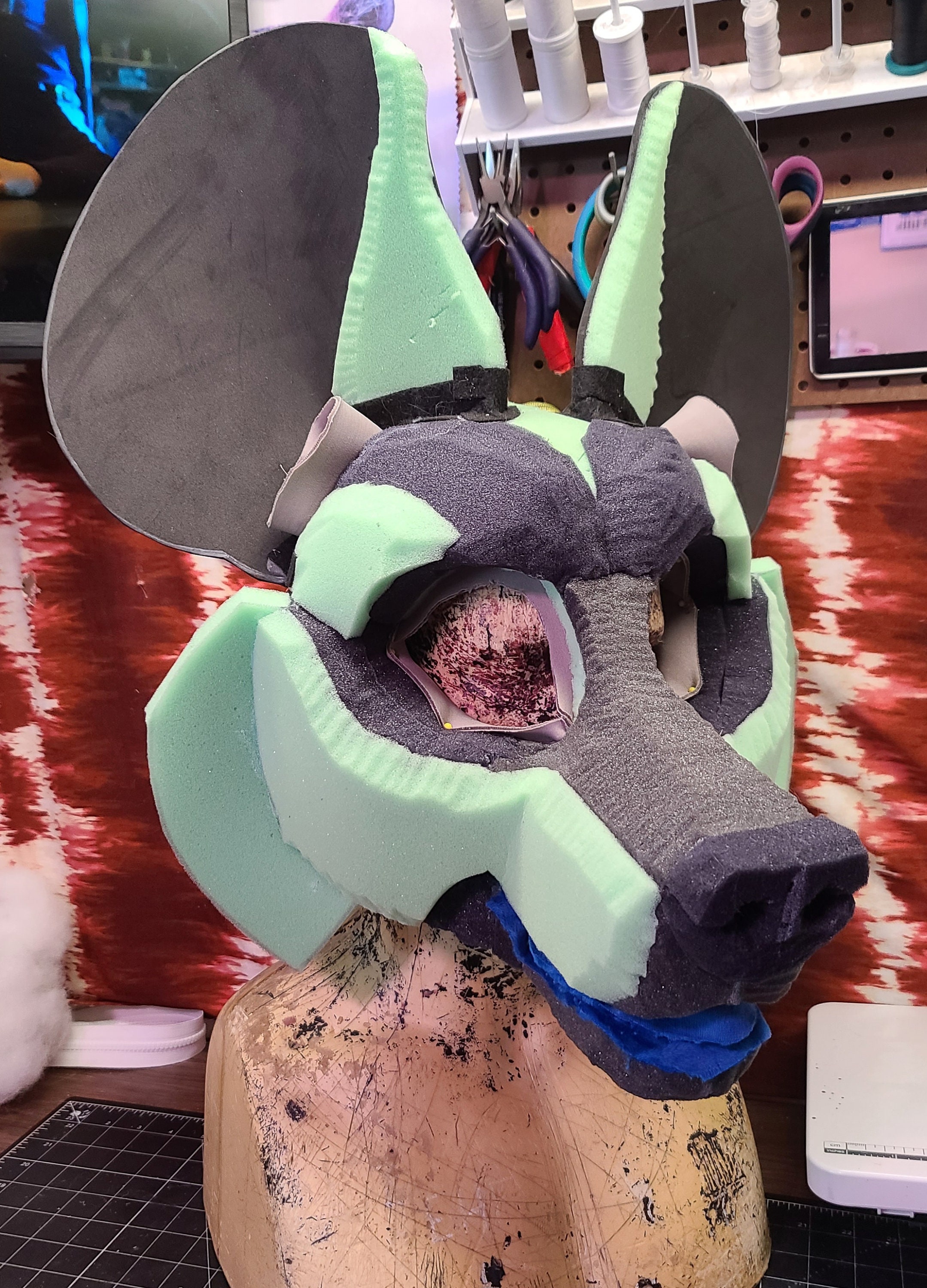 Carolina Critters on X: Completed eva foam Protogen head. Built