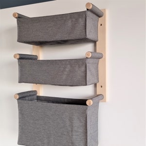 Polyester Canvas Wall Organizer: Nursery Storage Basket