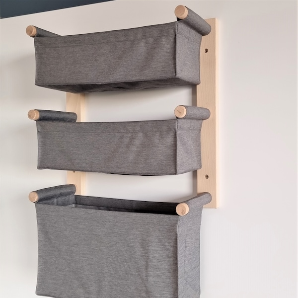 Canvas Wall Pocket Organizer Etsy