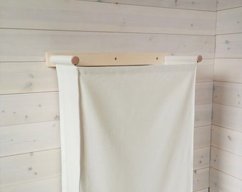 Extra smalle mand. Slanke wasmand. Brede mand. Wasmand. Katoenen organisator. Ingangsbak. Mand voor cabine. Bestelwagen opbergdoos