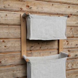 Linen Organizer/Storage Basket/Linen Pocket/Hanging Storage/Wall Decor/Nursery Decor
