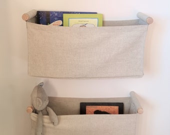 Linen Organizer/Nursery Organizer/Storage Basket/Linen Pocket/Diaper Organizer/Hanging Storage/Wall Decor/Nursery Decor/Toy Storage Basket