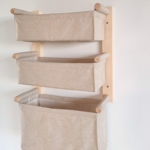 Organiseur/organisateur de jouets de salle de jeux/panier de rangement imperméable/poche en polyester/étagère de livre/rangement suspendu/étagère de salle de bain/organisateur de couches