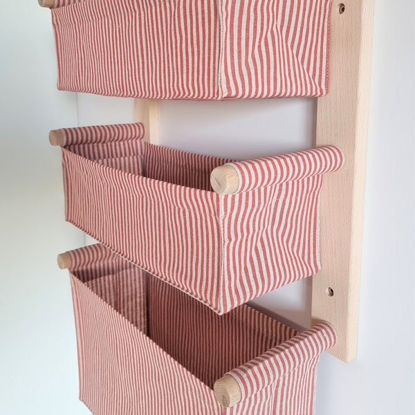 Wall Hanging Storage Basket/Linen Organizer/Playroom Toys Organizer/Linen Pocket/Book Shelf/Hanging Storage/Bathroom Shelf/Diapers Organizer