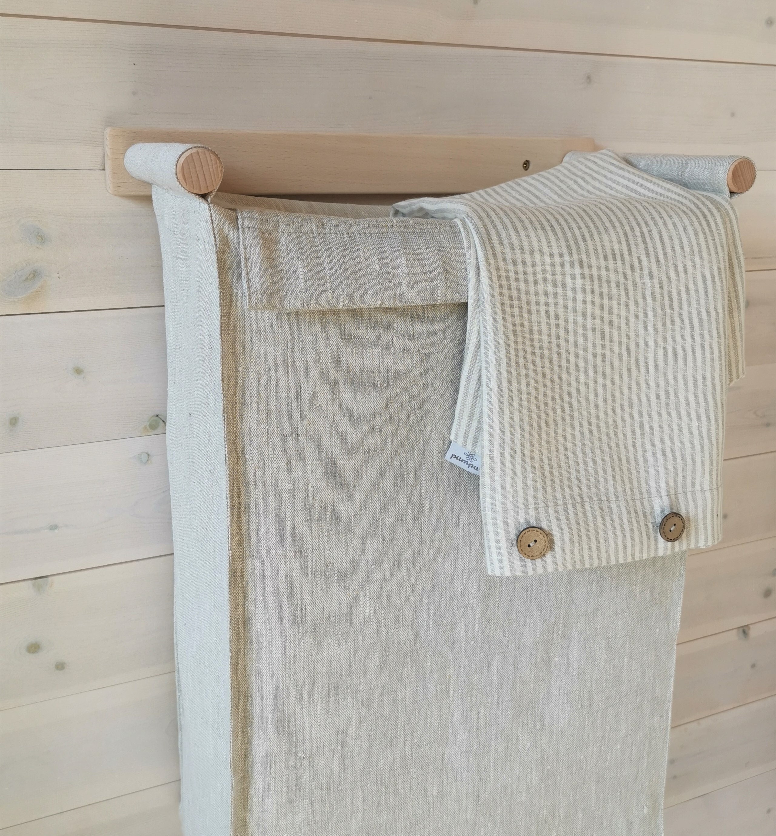 Wäschekorb mit Deckel: Hängender Wäschekorb, Wand Organizer