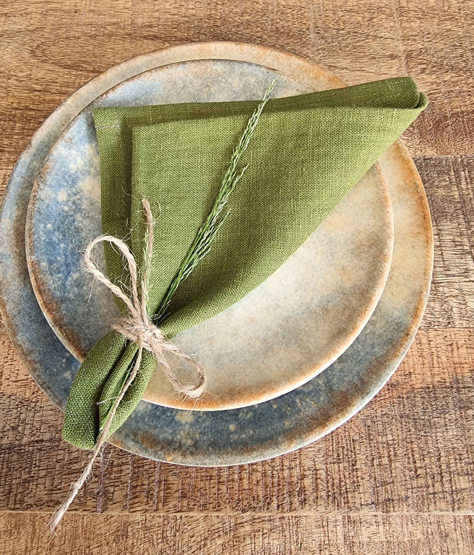 Moss Green Linen Napkins/cloth Napkins/wedding Napkins/table Etsy