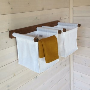 Hanging Wall Organizer/ Fabric Organizer/ Van Canvas Storage/ Nursery Accessory/ Linen Basket/ Bathroom Organizer/ Caravan Hanging Bag