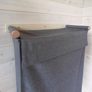 Laundry Basket With Lid/Hamper/Polyester Hanging Storage/ Wall Organizer/ Zero Waste/ Toys Organizer/ Nordic Hamper/ Laundry Bags