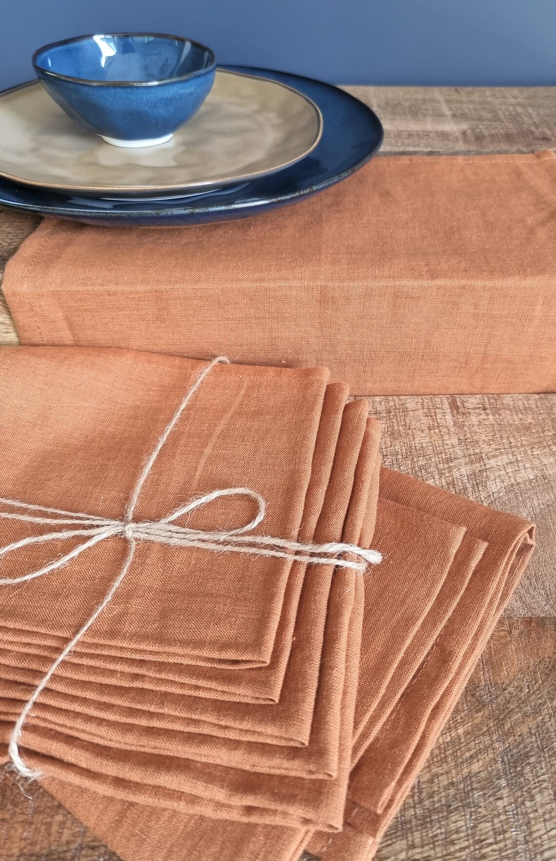 Terracotta Linen Napkins/cloth Napkins/wedding Napkins/table Etsy