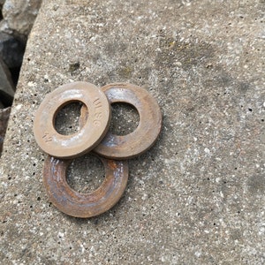 Rusty Washers Vintage Rusty Railroad Washers - Set of 10 - Rustic Patina - Etsy
