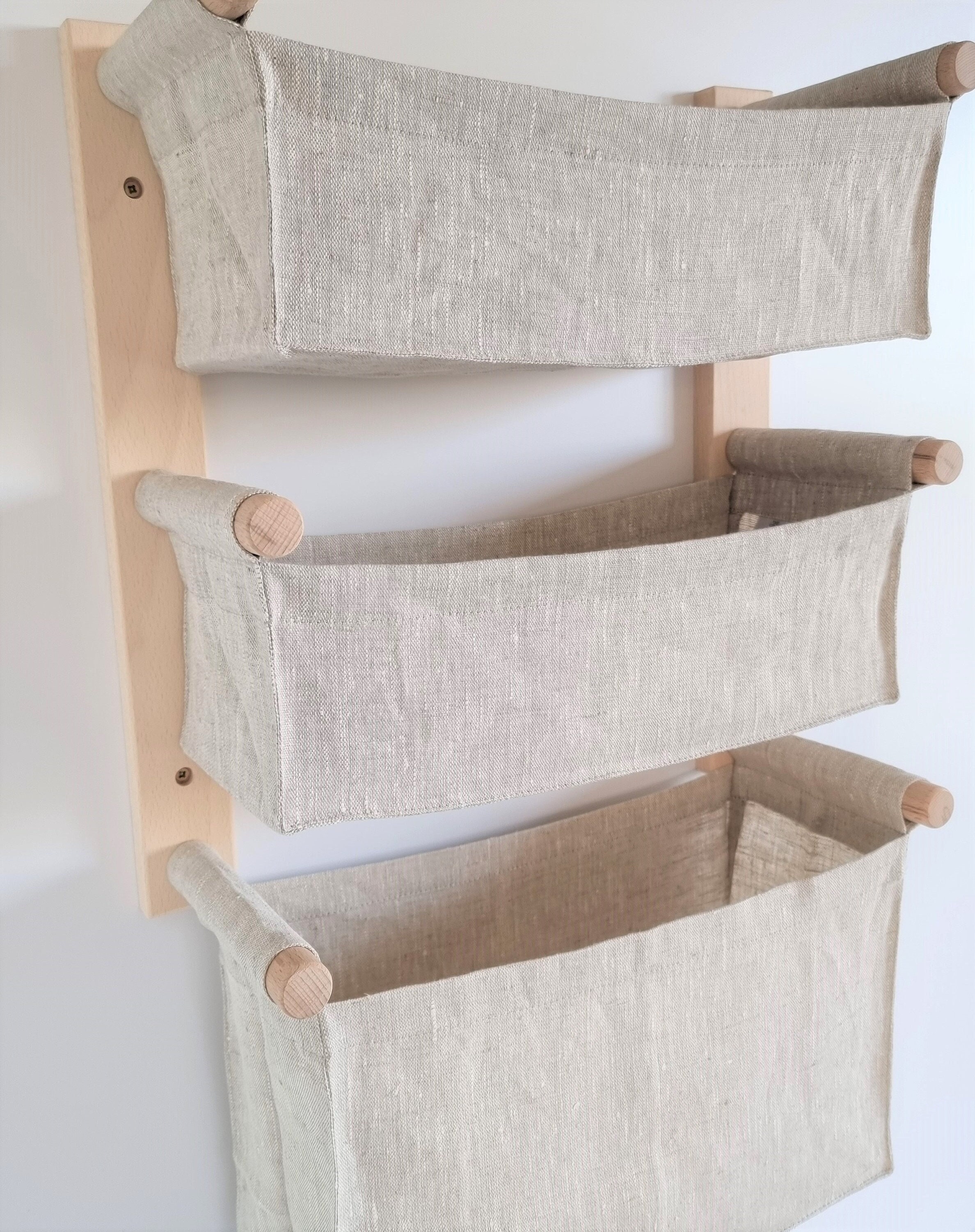 Panier Organisateur/Panier De Rangement/Sac Organisateur/Boîte Rangement Multiple/Étagère Livre/Organisateur Mural Suspendu/Poche