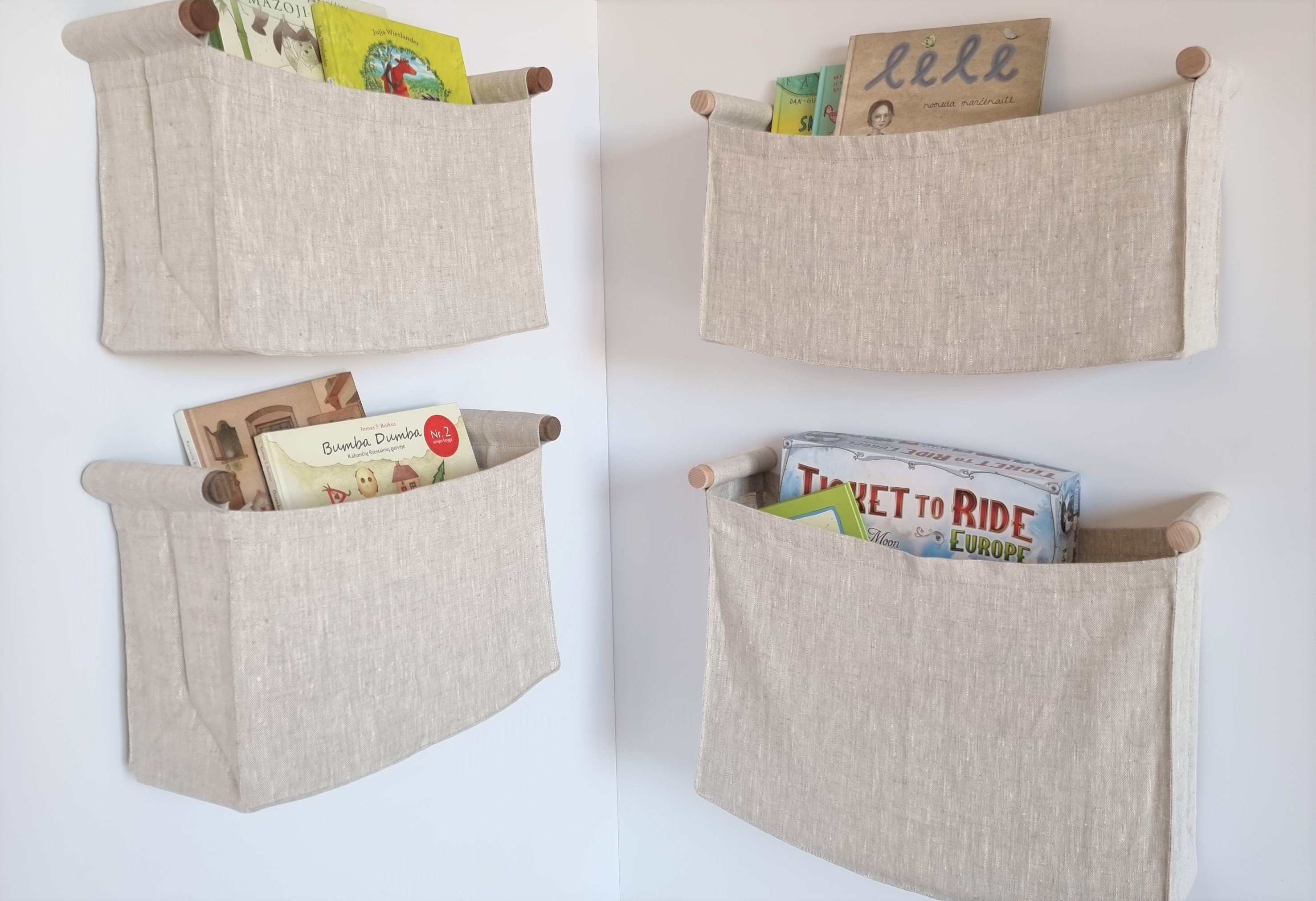 Organizzatore Porta Pannolini Per Neonati - Cestino Portaoggetti Grigio Con Inserti Rimovibili - Foto 7