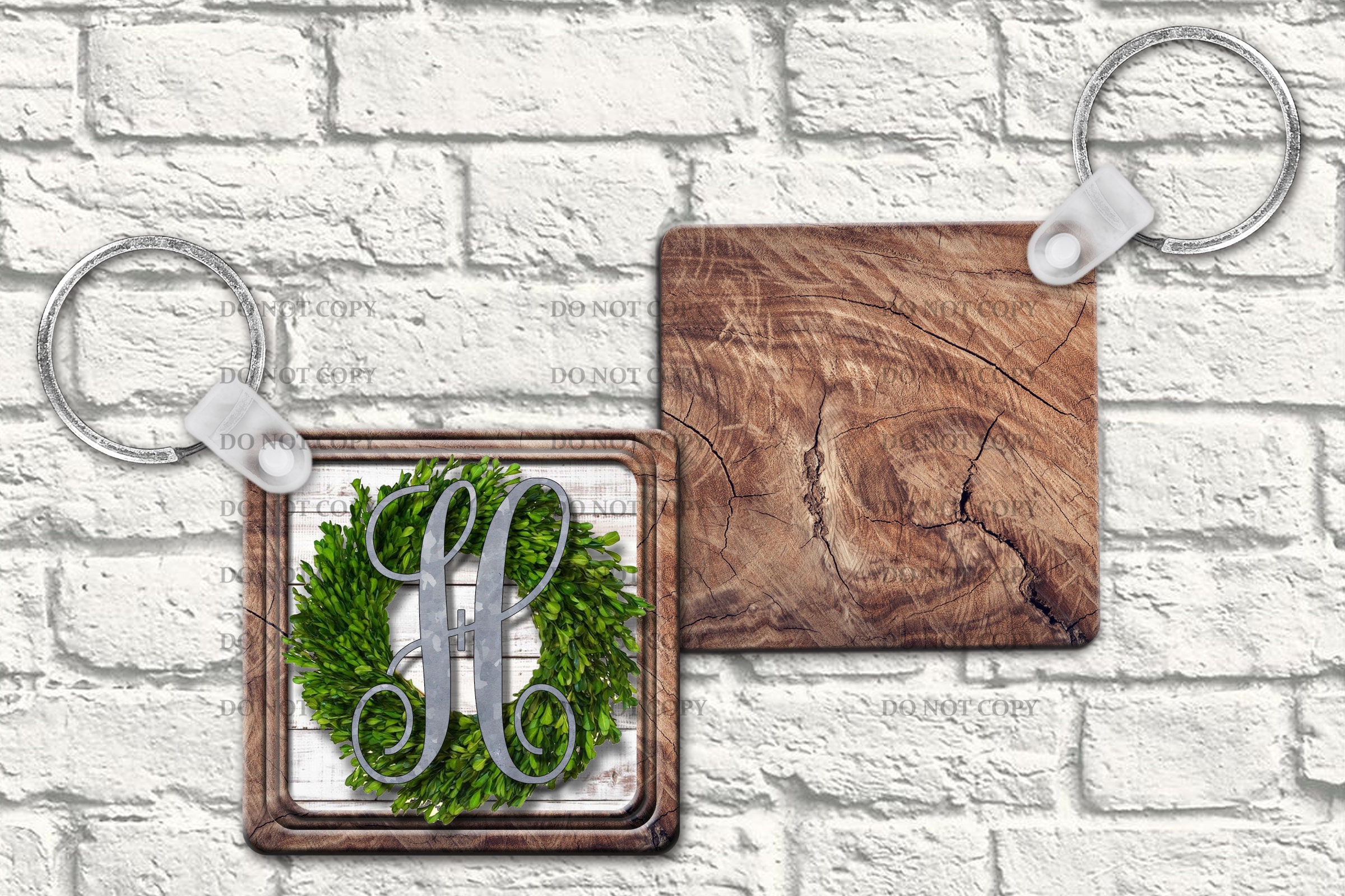 Personalized Picture Frame Boxwood Wreath Initial Monogram Etsy
