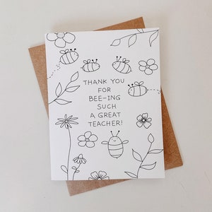 Remerciement du professeur imprimable, carte de voeux, carte de remerciement du professeur, téléchargement numérique, carte imprimable de remerciement du professeur