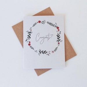 Carte félicitations - Carte, Carte vierge, Carte de vœux, Cadeau d’appréciation, Scandinave