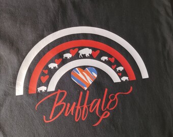 Buffalo Rainbow Football T-Shirt