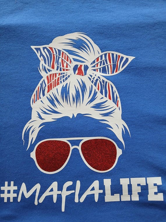 Buffalo Mafia, Josh Allen T-shirt, Mafia t, Buffalo t-shirt, football t shirt, Buffalo apparel, Buffalo MVP 17, Lets GO, Messy Bun, Life