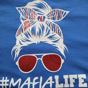 Buffalo Mafia, Josh Allen T-shirt, Mafia t, Buffalo t-shirt, football t shirt, Buffalo apparel, Buffalo MVP 17, Lets GO, Messy Bun, Life image 2
