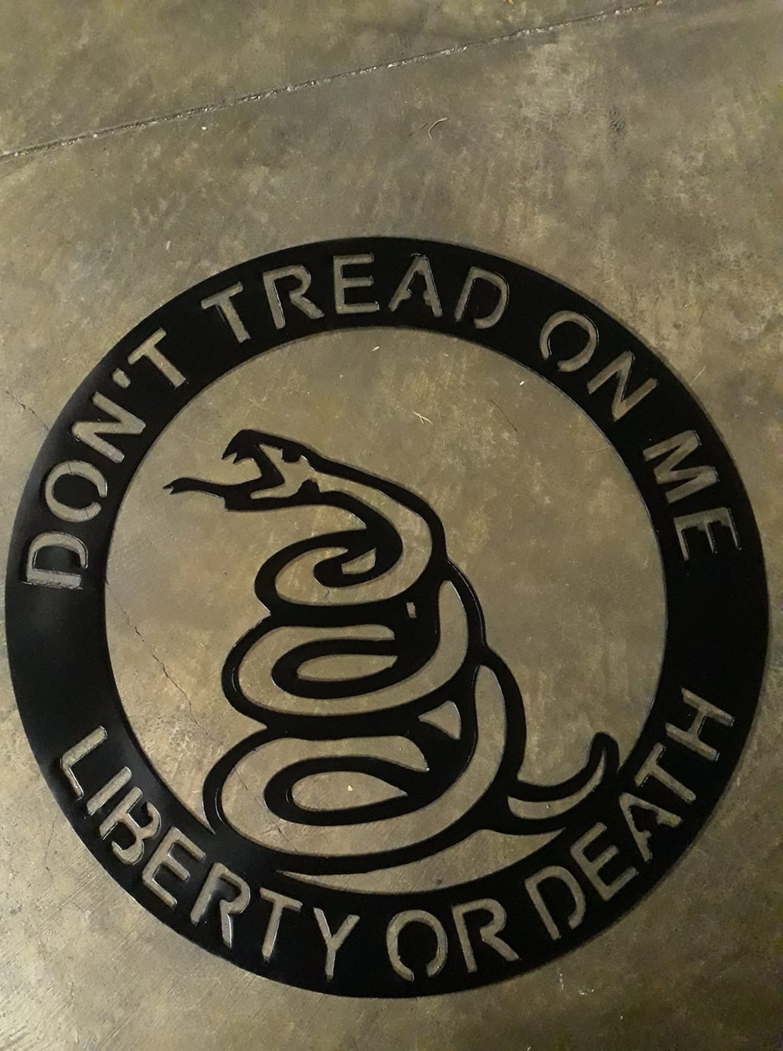 Dont Tread on Me Snake Metal Art - Etsy
