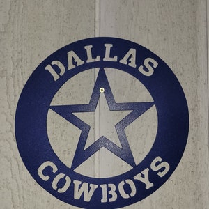 12 x 12 Dallas cowboys metal sign