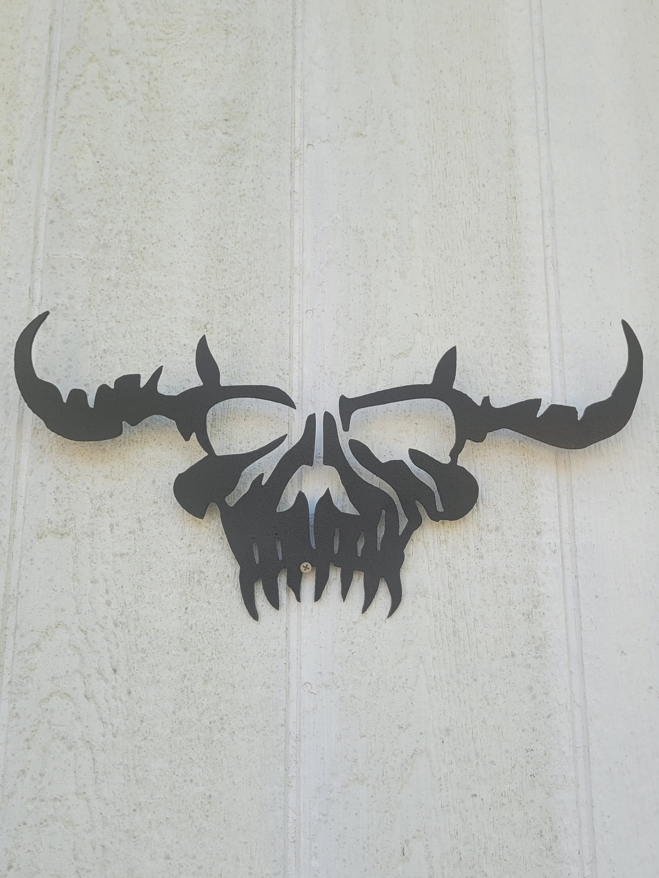 9 X 18 Metal Danzig Skull - Etsy