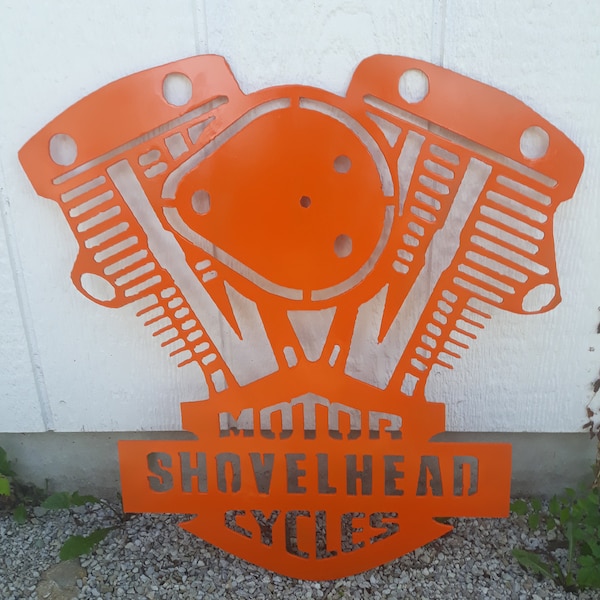 Harley Davidson Shovelhead Metallschild