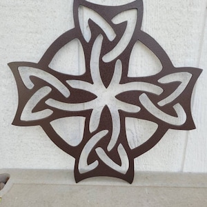 12 x 12 metal Celtic cross